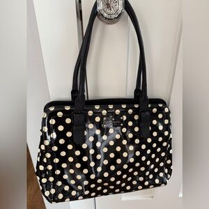 Kate Spade Black and White Polka Dot Shoulder Bag